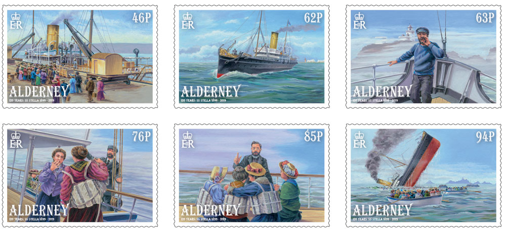Set of 6 stamps